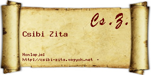 Csibi Zita névjegykártya